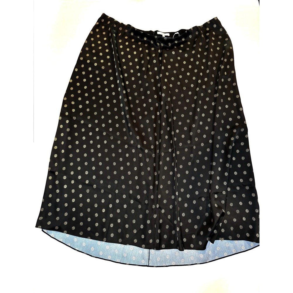 Vince Womens Black Gold Dot Midi Skirt Size 22 VI888630755 NWT